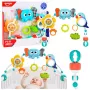 LEAN TOYS Sensorikbogen mit Elefant für Babybett, Autositz, Kinderwagen, Spiegel, Rassel