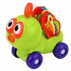 LEAN TOYS Interaktives Bienen-Sensorik-Auto-Spielzeug für Kleinkinder Grün