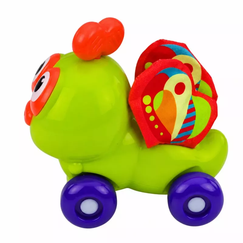 LEAN TOYS Interaktives Bienen-Sensorik-Auto-Spielzeug für Kleinkinder Grün