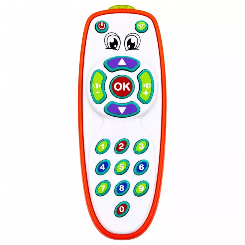 LEAN TOYS Interaktive Lern-Fernbedienung für Kleinkinder mit einstellbarem Licht und Sound