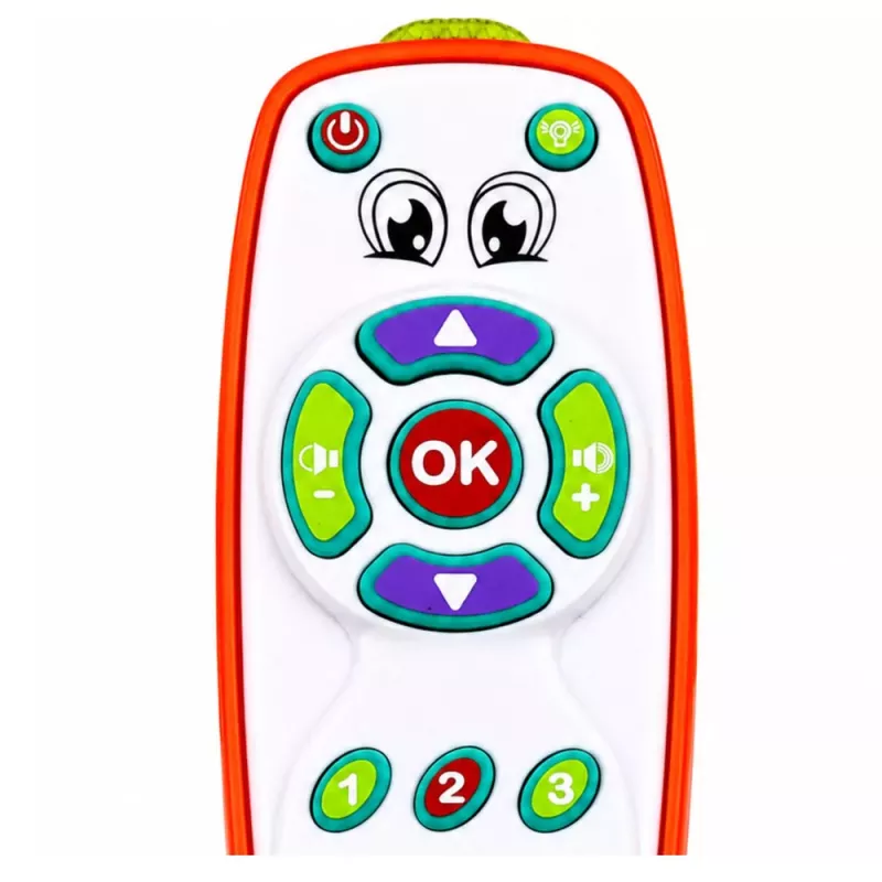 LEAN TOYS Interaktive Lern-Fernbedienung für Kleinkinder mit einstellbarem Licht und Sound