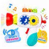 LEAN TOYS Interaktiver Baby-Trockner mit Lichtern, Geräuschen, Zahnrädern und Bällen