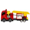LEAN TOYS Feuerwehr motorisierter Feuerwehr-LKW Feuerwehrfigur Bausteine-Set