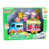 LEAN TOYS Ice Cream Shop Car mit motorisierter Mädchenfigur Desserts Bausteine-Set