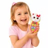 LEAN TOYS Interaktives Baby-Telefon Katze Spiegel Rassel Licht Sound