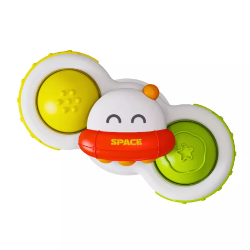 LEAN TOYS Spielzeug für Kleinkinder Sensorische Spinner mit Saugnapf Pop-It Bunt 3 Stück