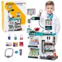 LEAN TOYS Großes Arzt-Set mit Behandlungstisch, Lichtern, Geräuschen und Zubehör, 61-teilig