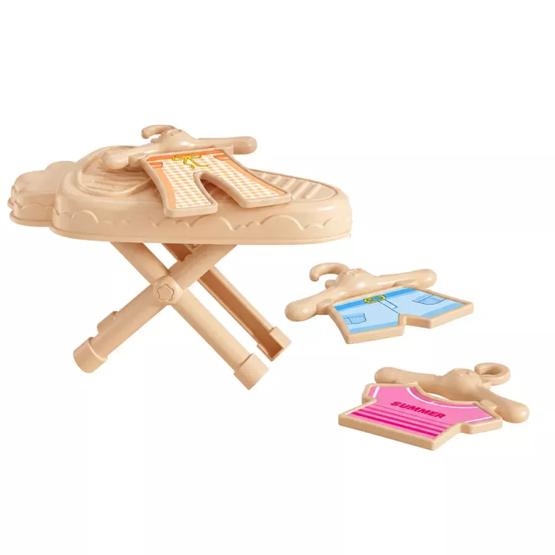 LEAN TOYS Bügelset mit Bügeleisen mit Vibration, Licht und Soundeffekten