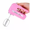 LEAN TOYS Küchenset Waffelmaschine Mixer mit auswechselbaren Aufsätzen Lichter Geräusche Pink