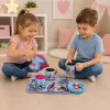 LEAN TOYS Teeservice mit Papageien, Metall, exotisches Muster, 12-teilig