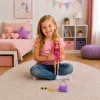 LEAN TOYS Anlily Puppe in rosa Kleid, Handtasche, Schmuck, Accessoires Set