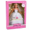 LEAN TOYS Anlily Brautpuppe im weißen Hochzeitskleid mit Spitzenaccessoires-Set