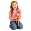 LEAN TOYS Anlily Puppe mit weißem Hasen und Karotten Karottenständer-Set