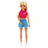 LEAN TOYS Anlily Puppe im Sportoutfit mit Hanteln, Wasserflasche, Tasche, Zubehörset