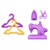 LEAN TOYS Anlily Anziehpuppen-Designer-Nähmaschinen-Zubehörset