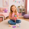 LEAN TOYS Anlily Puppe mit Haustier Hund Zubehör Bett-Set
