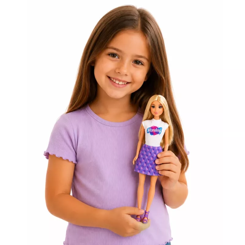 LEAN TOYS Anlily Puppe mit Kätzchen Kratzbaum Katzenzubehör Näpfe Spielzeug Set