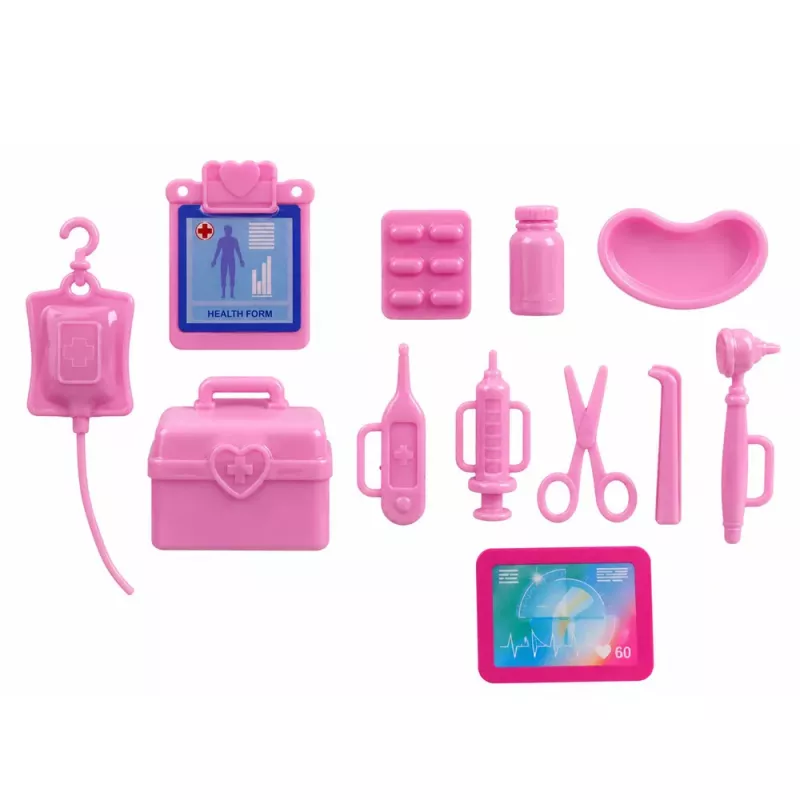 LEAN TOYS Anlily Puppe Arzt Krankenschwester Krankenwagen medizinisches Zubehör