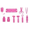 LEAN TOYS Anlily Puppe Doktor im Krankenwagen Medizinisches Zubehör Set