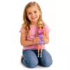 LEAN TOYS Anlily Puppe mit weißem Hund im Halsband, Bett und Zubehör-Set
