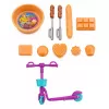 LEAN TOYS Anlily Puppen-Set Familie Kinder Picknick Zubehör Essen