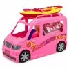 LEAN TOYS Traveler Doll mit Camper und Kajak-Zubehör, Licht- und Soundeffekte, Set