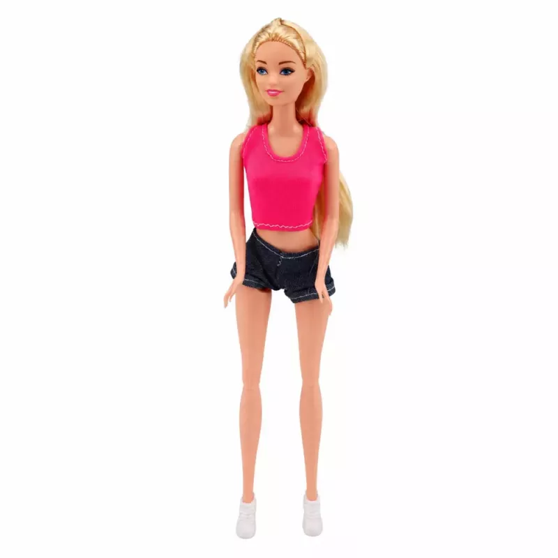 LEAN TOYS Traveler Doll mit Camper und Kajak-Zubehör, Licht- und Soundeffekte, Set