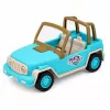 LEAN TOYS Geländewagen mit Wohnwagen Sounds Blue Tourist Set