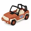LEAN TOYS Geländewagen mit Wohnwagen Sounds Grün und Braun Tourist Set