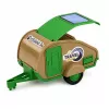 LEAN TOYS Geländewagen mit Wohnwagen Sounds Grün und Braun Tourist Set