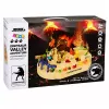 LEAN TOYS Interaktive manuelle Arcade-Bahn mit Dinosauriern 8 Herausforderungen Fahrzeuge