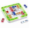 LEAN TOYS Magnetpuzzle-Spiel Magnetische Autos 15 Fahrzeuge 60 Karten Brett