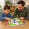 LEAN TOYS Magnetpuzzle-Spiel Magnetische Autos 15 Fahrzeuge 60 Karten Brett