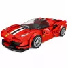 LEAN TOYS Konstruktionsbausteine Sportwagen Rennwagen Vitrine Rot 364 Teile