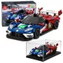 LEAN TOYS Bausteine Sportwagen GT2016 Rennwagen Vitrine 347 Teile