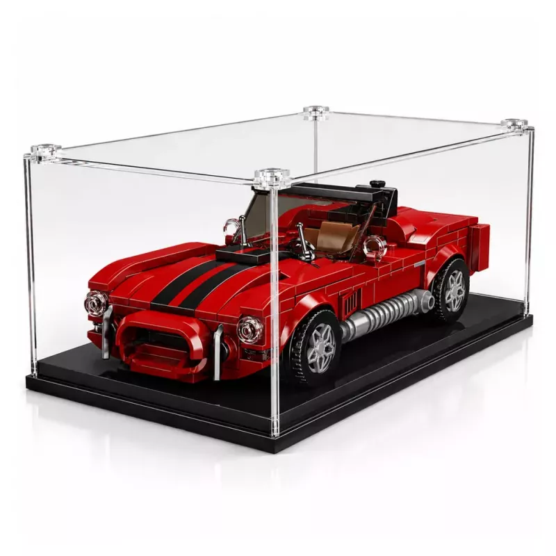 LEAN TOYS Bausteine Classic Car S.Cobra Red Display Case 391 Stk.