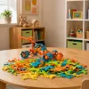 LEAN TOYS Creative Construction Blocks Interconnected Flexible Colorful 138 pcs.