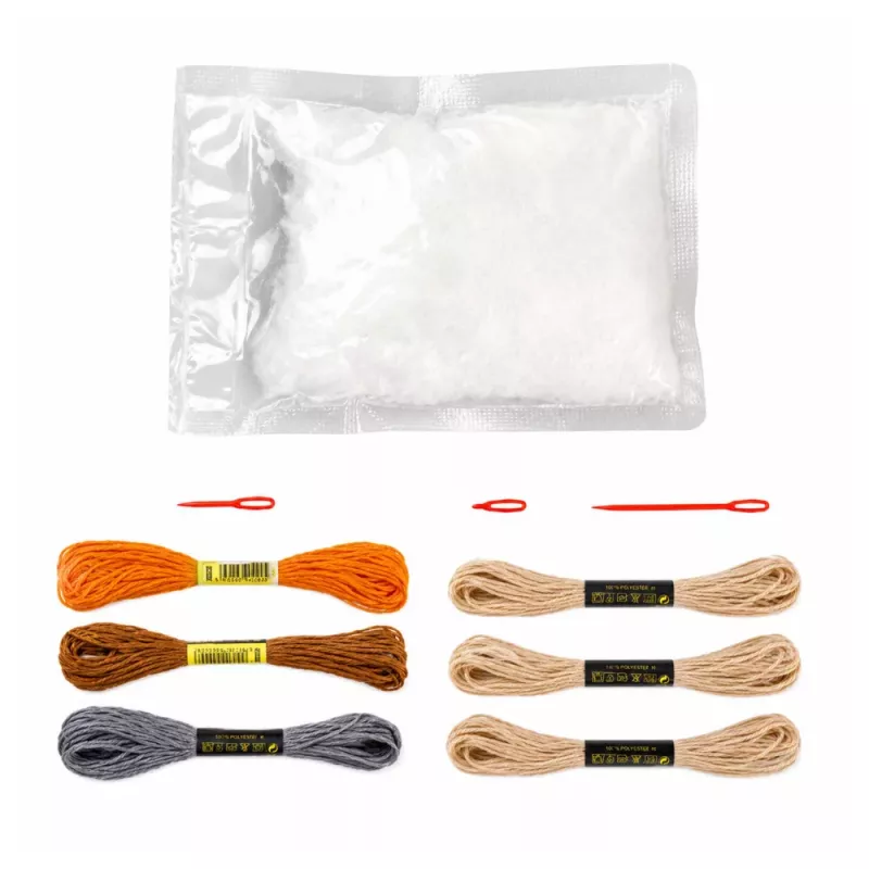 LEAN TOYS Kreativset Kuscheltiere zum Nähen Filz DIY Waldtiere 6 Stk.