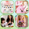 LEAN TOYS Kreativset Kuscheltiere zum Nähen Filz Plüschtiere DIY Hunde 6 Stk.