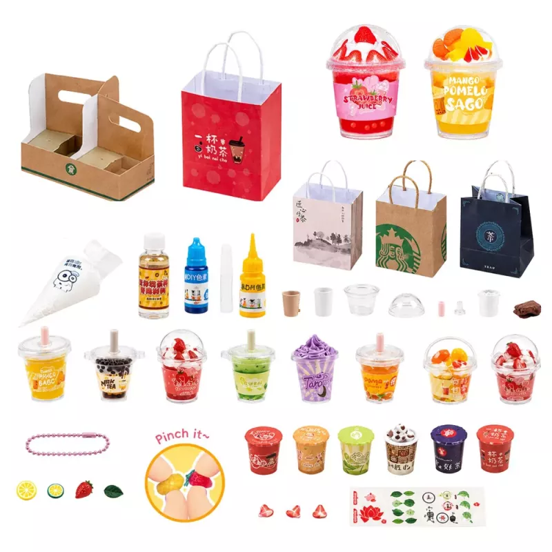 LEAN TOYS DIY Kreativset: Kreieren, Dekorieren, Squishy Milkshakes