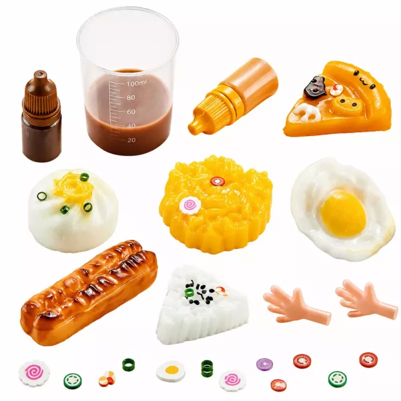 LEAN TOYS Kreativ-Bastelset: DIY Squishy Dekoratives Frühstücksessen