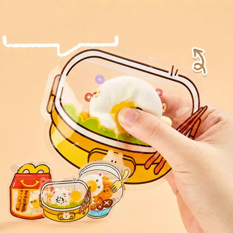 LEAN TOYS Kreativ-Bastelset: DIY Squishy Dekoratives Frühstücksessen