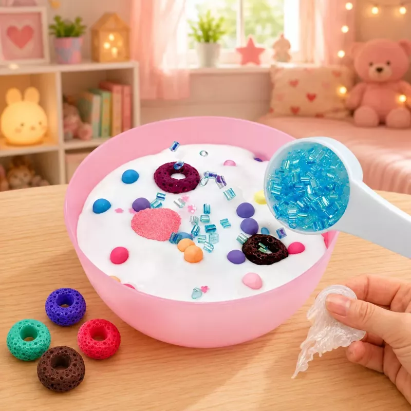 LEAN TOYS Kreativset zur Herstellung von dekorativem Jelly Slime DIY Slime Zubehör