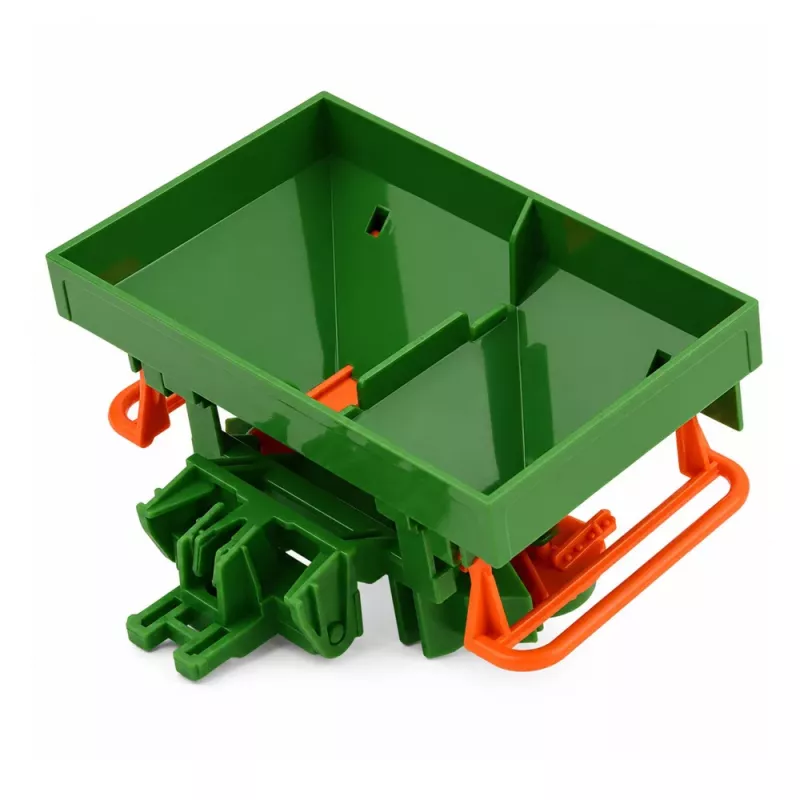 LEAN TOYS Landwirtschaftsset Traktor mit Ballengreifer Anhänger Heu 1:24