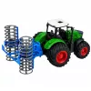 LEAN TOYS Agricultural Farm Tractor with Roller Green 1:24