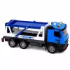 LEAN TOYS Polizei-Abschleppwagen mit Streifenwagen Fahrzeugset Lichter Geräusche Blau