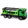 LEAN TOYS Tow Truck Garbage Truck Vehicle Set Lights Sounds Green