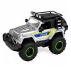 LEAN TOYS Polizei-Geländewagen mit Pferdeanhänger, Licht- und Soundeffekte