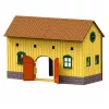 LEAN TOYS Set Bauernhof Pferdestall Pferdespringen Hügel Figuren Zubehör 69 Teile