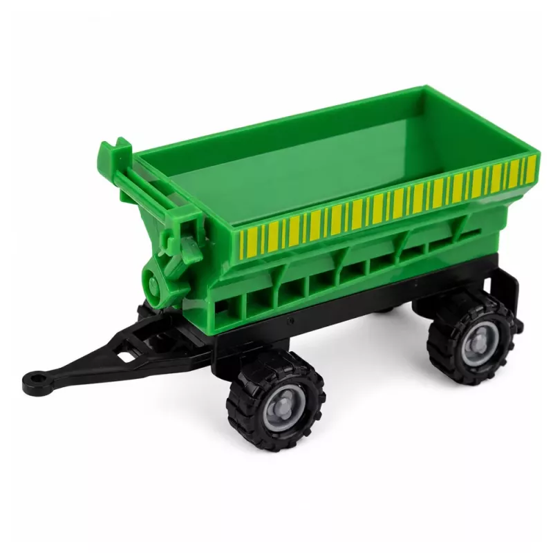 LEAN TOYS Set Landwirtschaftliche Fahrzeuge Traktor Feldhäcksler Tanker Düngerstreuer 1:68 4 Stück